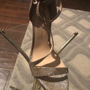 Jessica Simpson 3.5 inch Glitzy Strappy Sandal